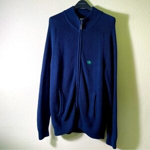 L.L. Bean Navy Blue Zip Up Jacket w/ Pockets | Size M Tall | NWT | 100% Cotton